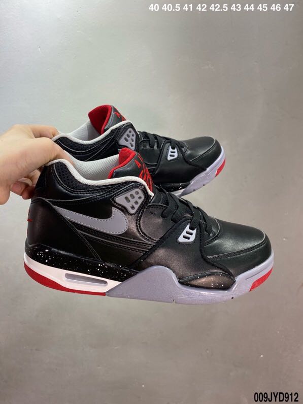 Air Flight 89 AJ4 Black Grey Red White Shoes - Click Image to Close